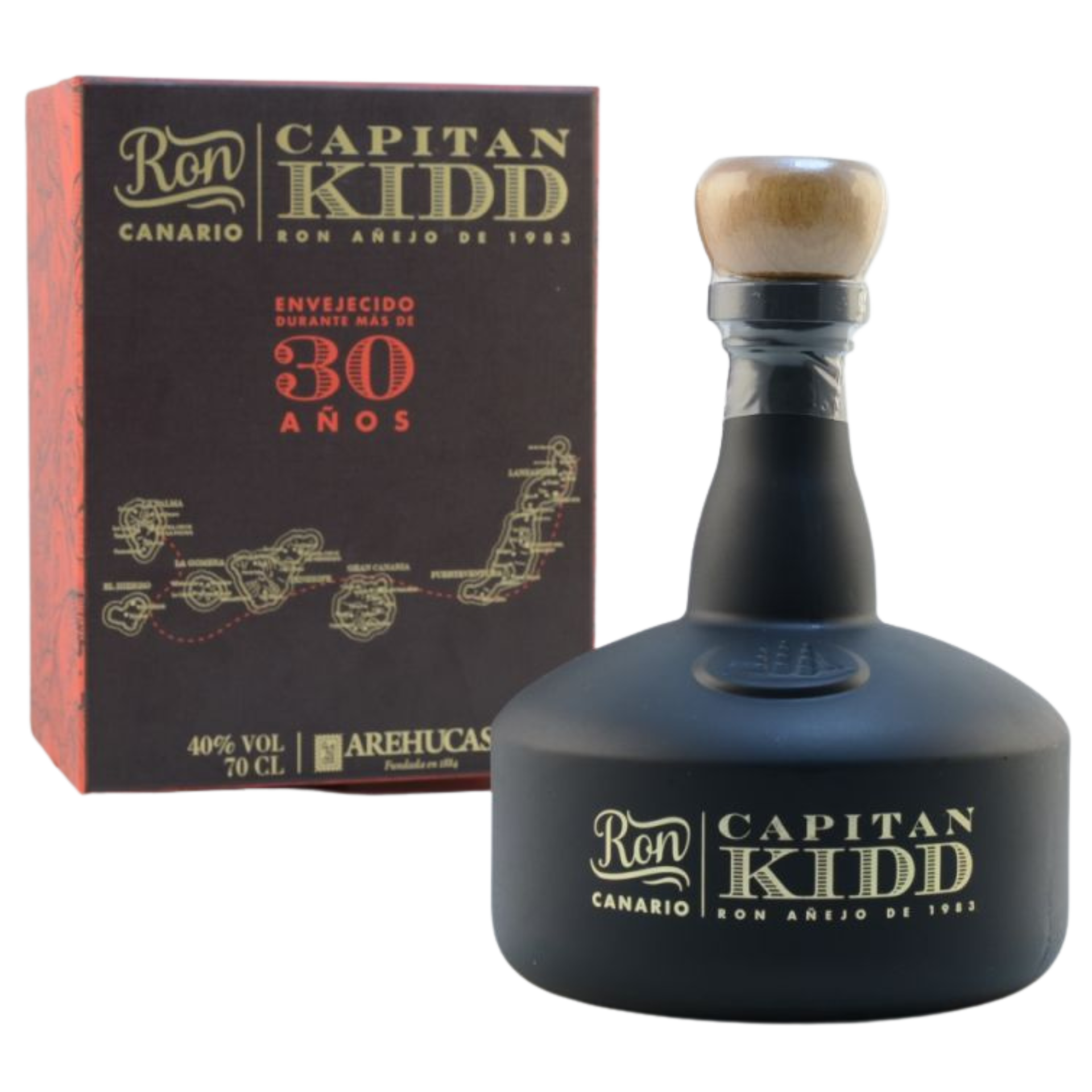 Arehucas Captain Kidd 30 Jahre 40% 0,7l