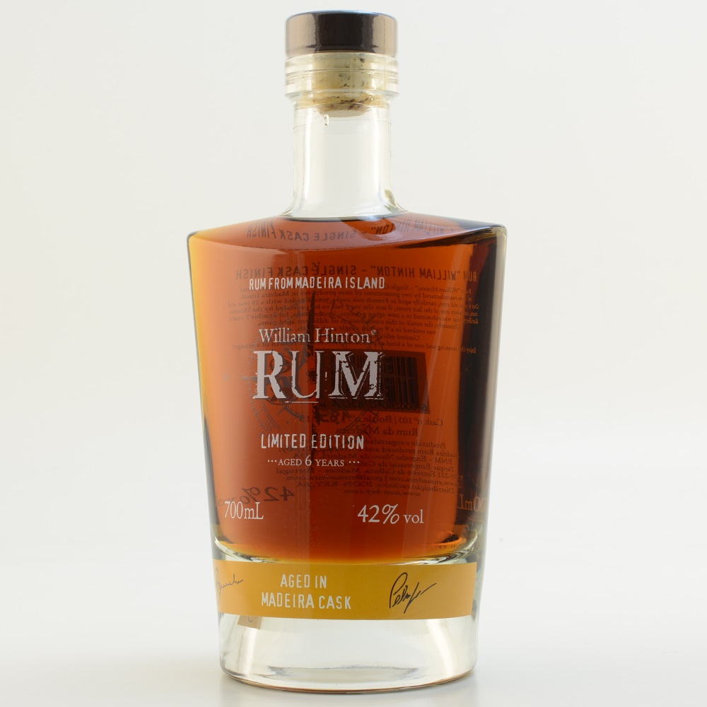 William Hinton Rum da Madeira 6 Jahre Madeira Cask Limited 42% 0,7l