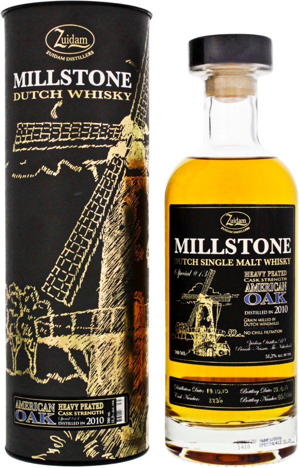 Zuidam Millstone Single Malt Whisky Heavy Peated American Cask - Cask Strength 51,2% 0,7l