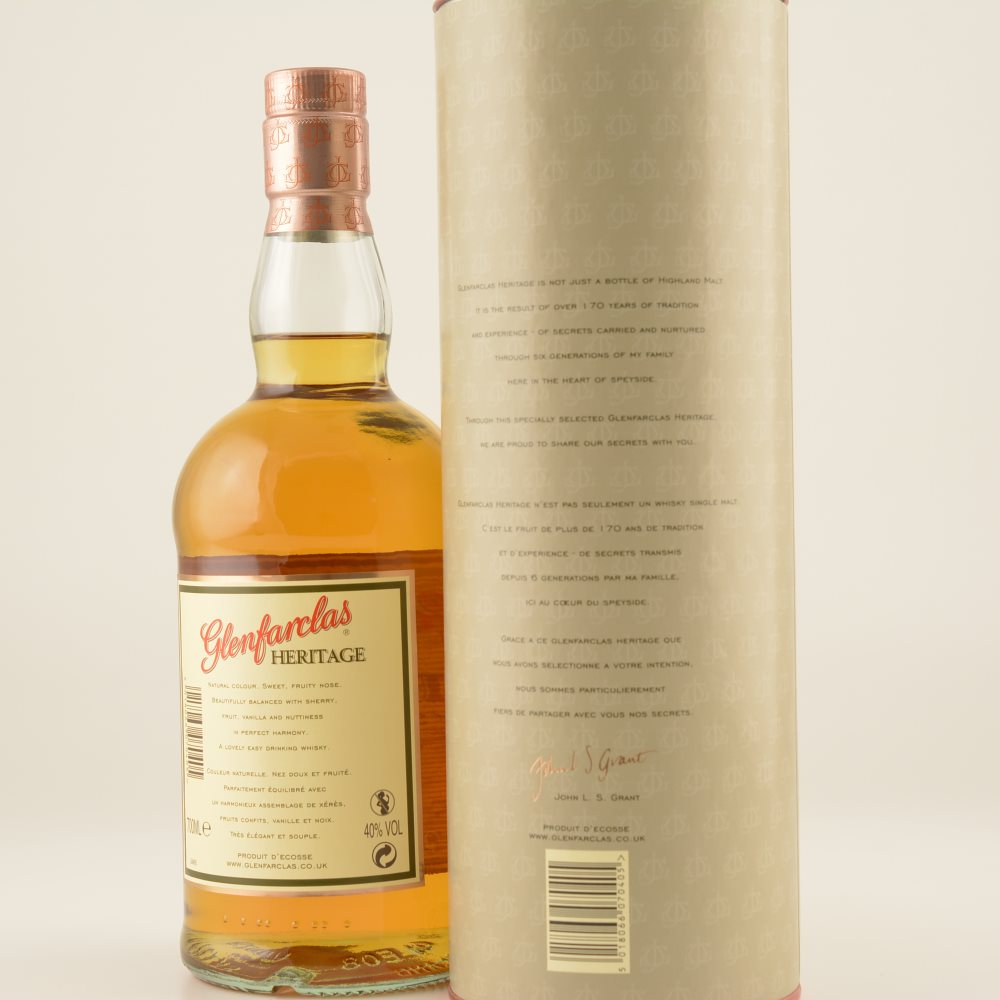 Glenfarclas Heritage Speyside Whisky 40% 0,7l