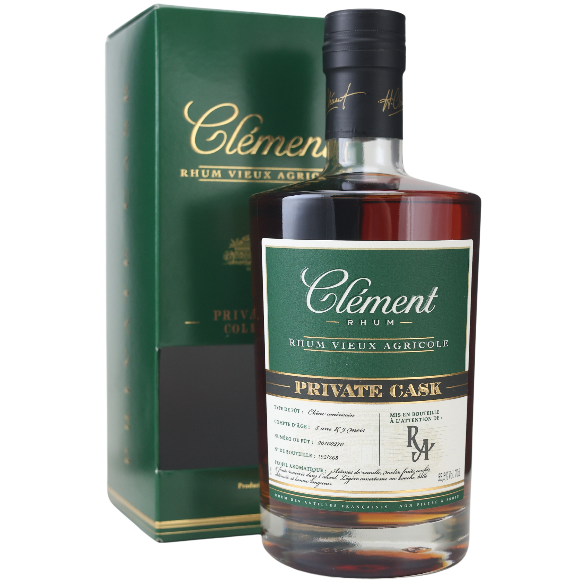 Rum Artesanal Clement Chairman's Single Cask Rhum 55,5% 0,5l