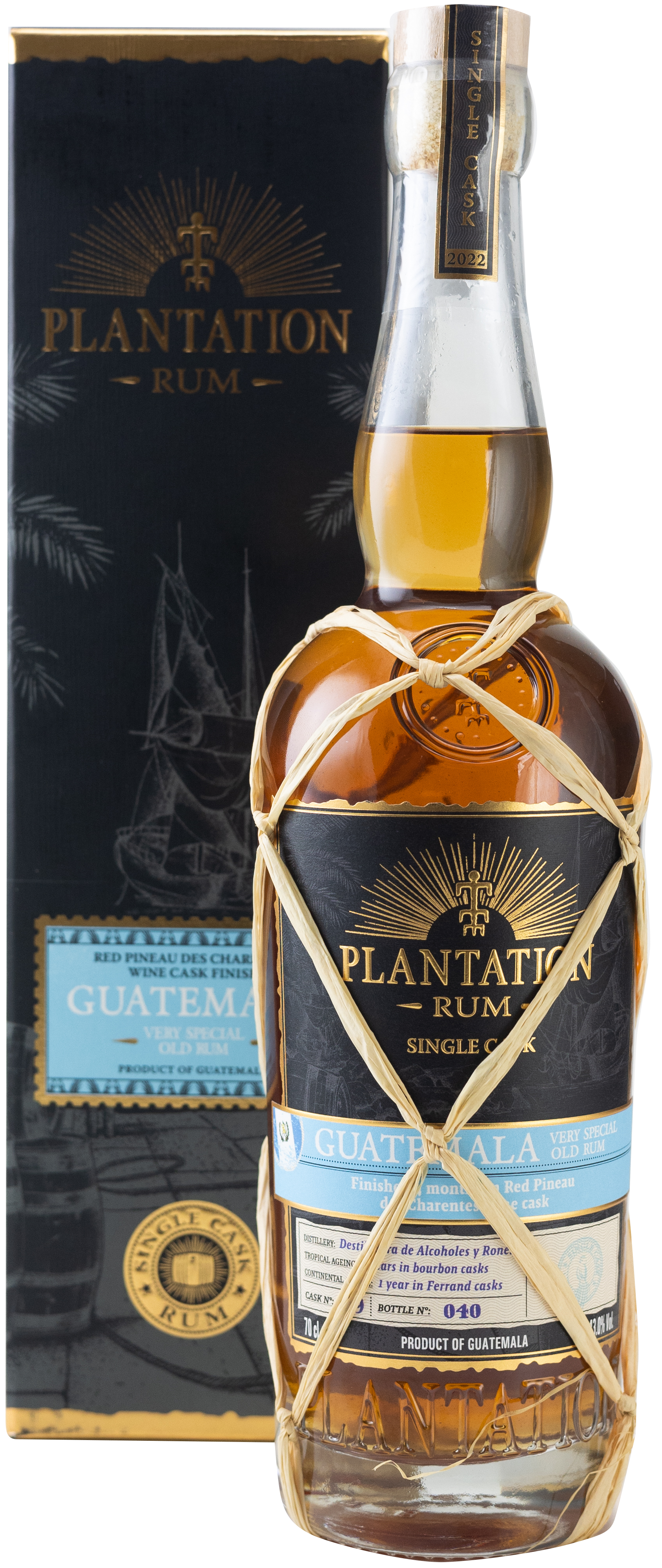 Plantation Rum Single Cask Guatemala 4 Jahre Red Pineau des Charentes Wine Cask Finish 43% 0,7l