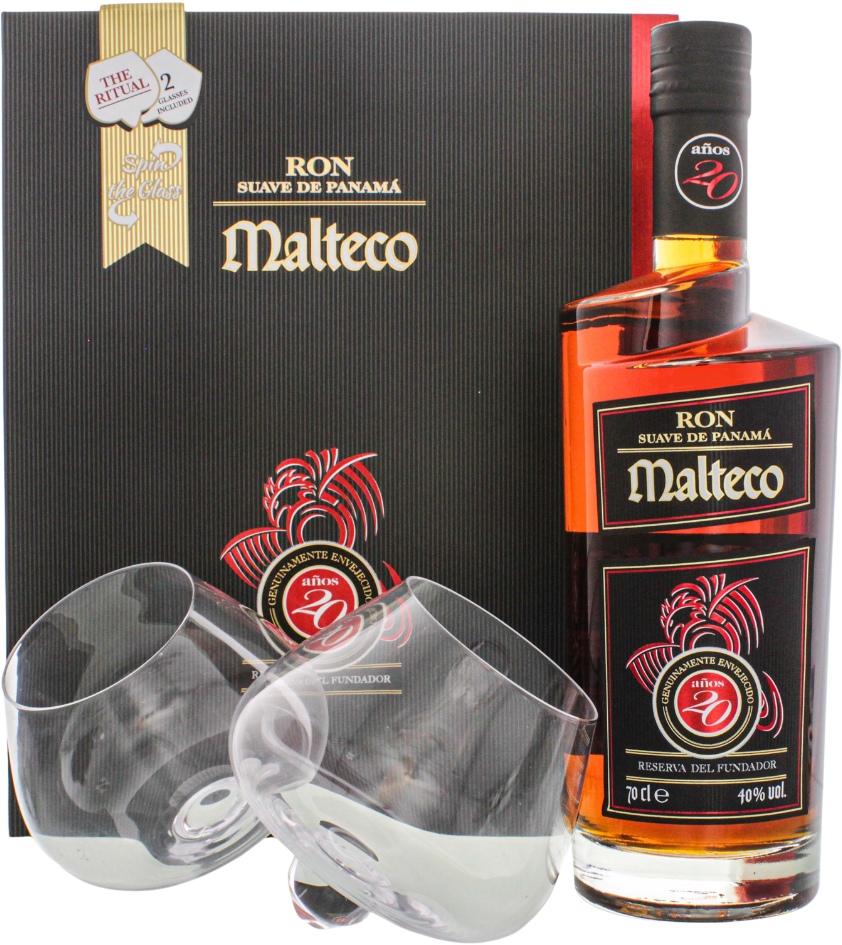 Ron Malteco Rum 20 Jahre 40% 0,7l + Geschenkbox