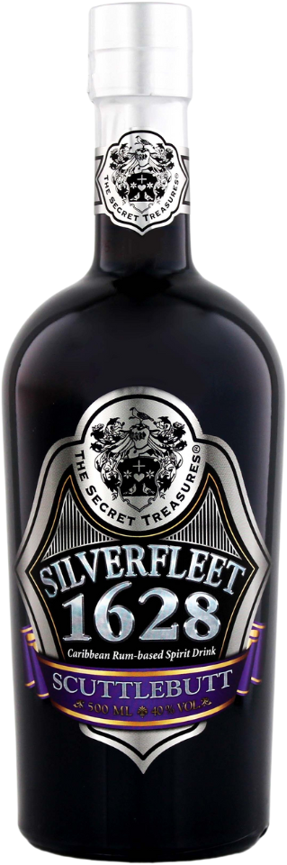 The Secret Treasures Scuttlebutt Silverfleet 1628 Rum 40% 0,5l