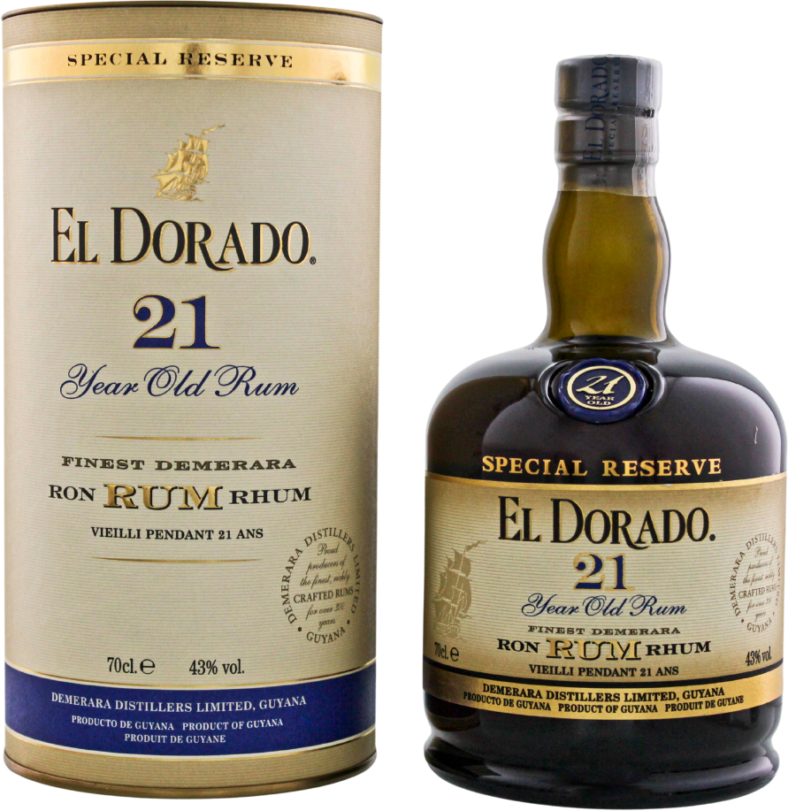 El Dorado Rum 21 Jahre 43% 0,7l