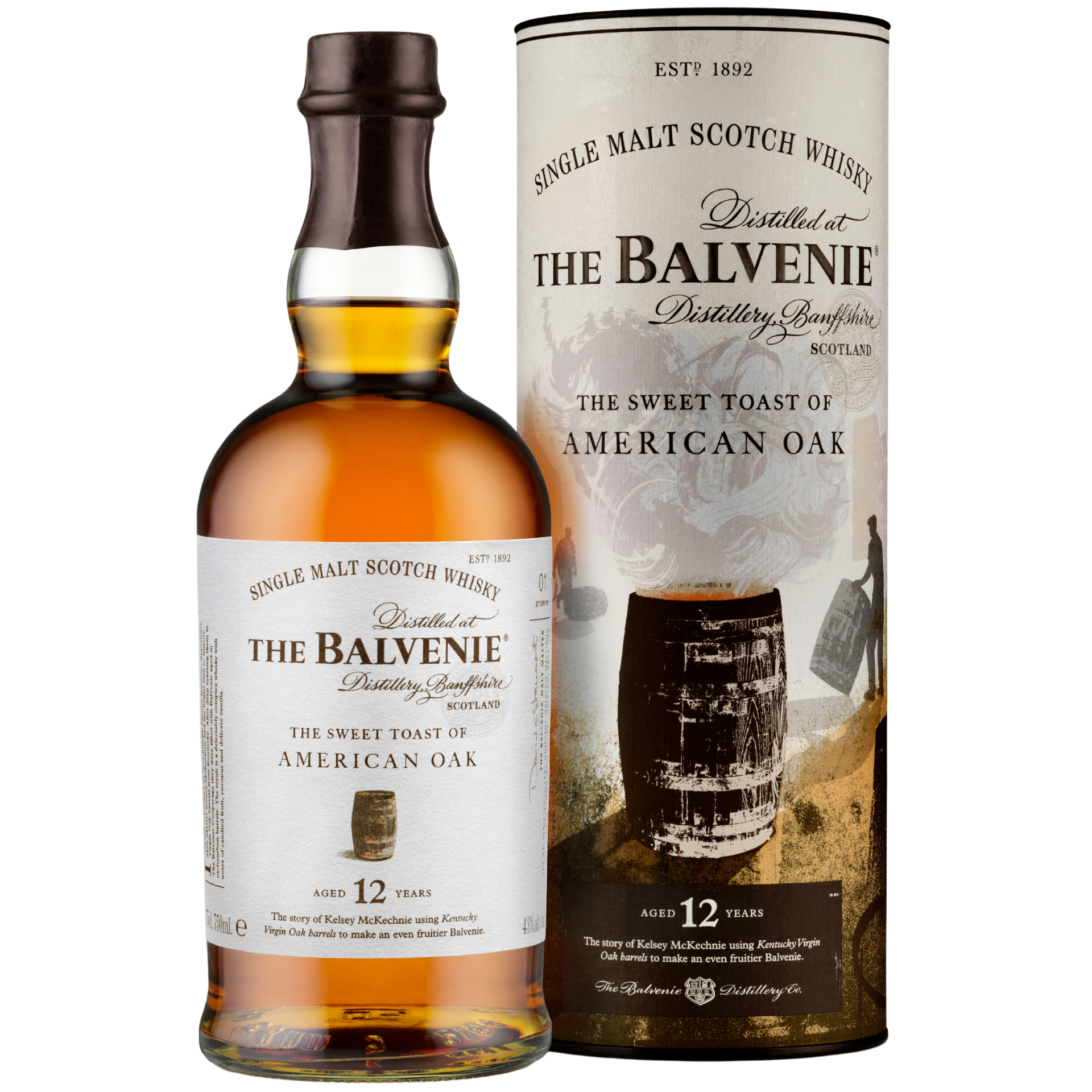 Balvenie 12 Jahre American Oak Speyside Whisky 43% 0,7l