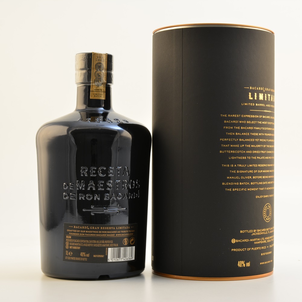 Bacardi Gran Reserva Limitada Rum 40% 1,0l