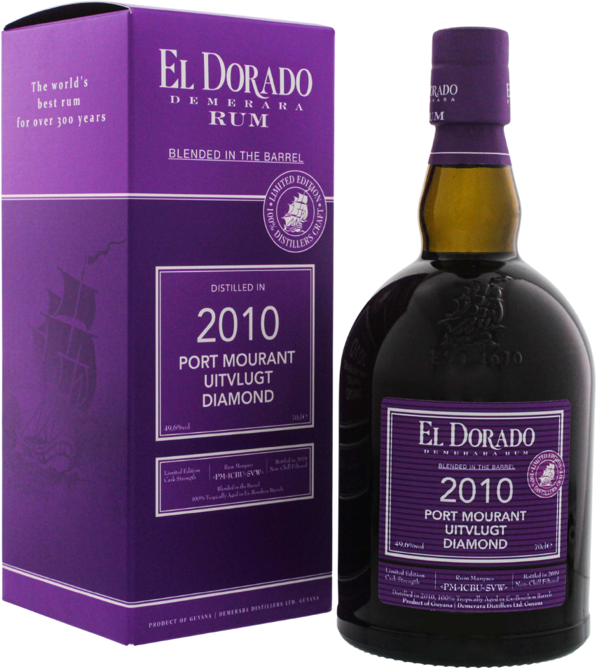 El Dorado Rum Blended in the Barrel 2010/2019 Port Mourant Uitvlugt Diamond Limited Edition 49,6% 0,7l