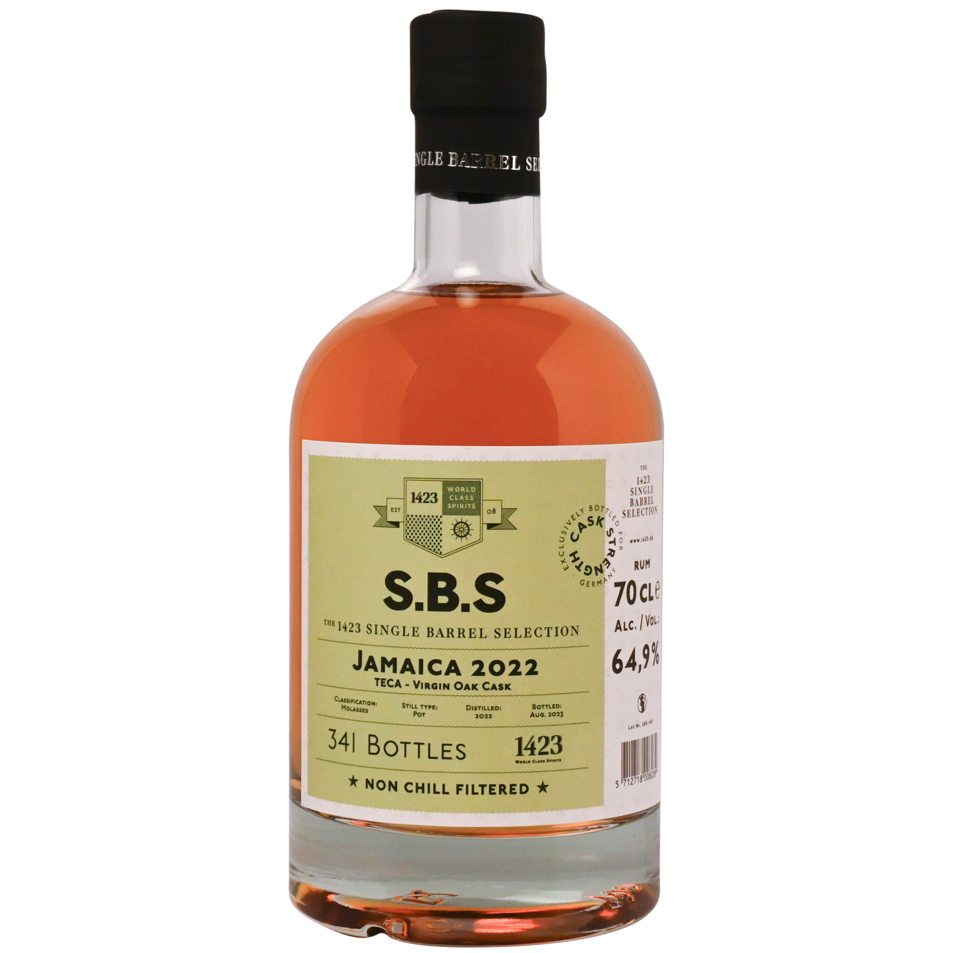 SBS Rum Jamaica 2022 TECA 65% 0,7l
