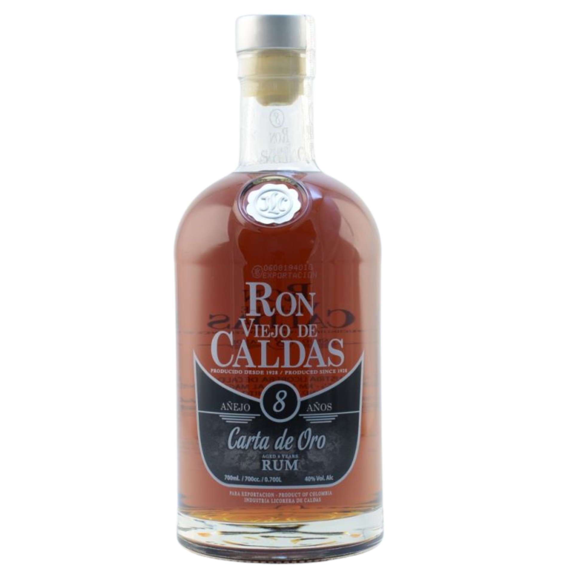 Ron Viejo de Caldas 8 Anos Rum 40% 0,7l