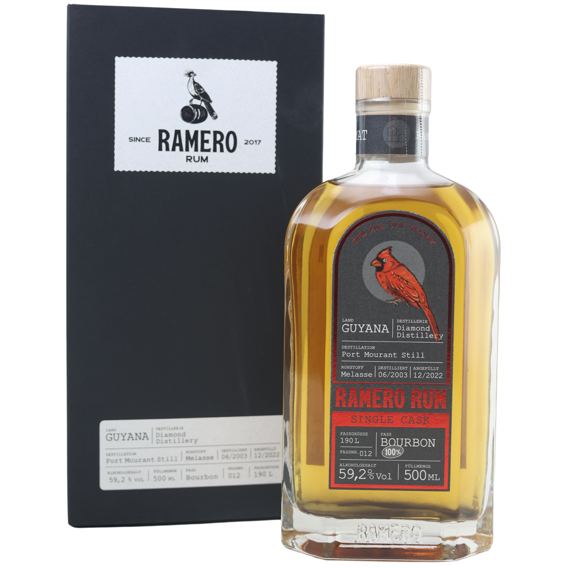 Ramero Rum Single Guyana Bourbon Cask 59,2% 0,5l
