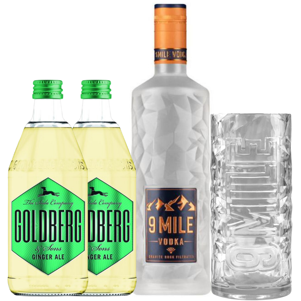 9 Mile Vodka + Goldberg Ginger Ale Set