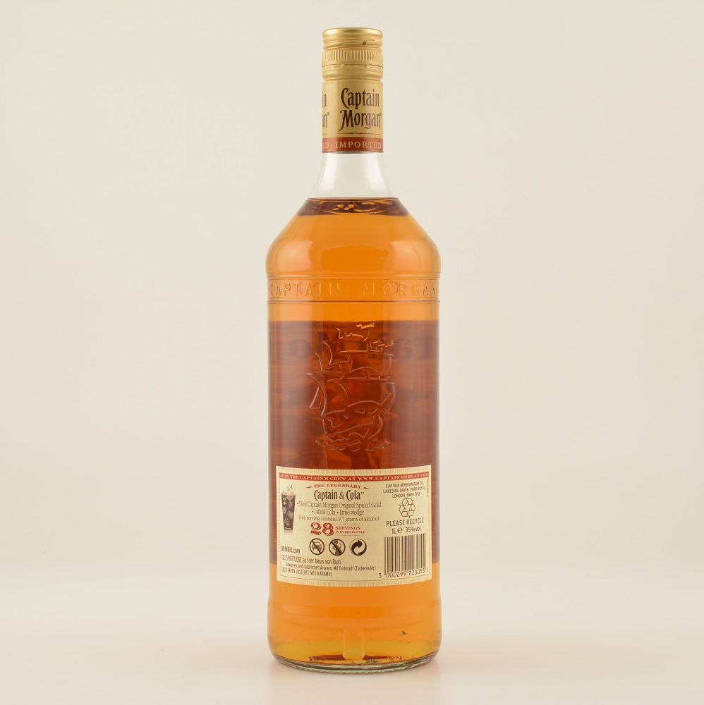 Captain Morgan Spiced Gold (Rum-Basis) 35% 1,0l