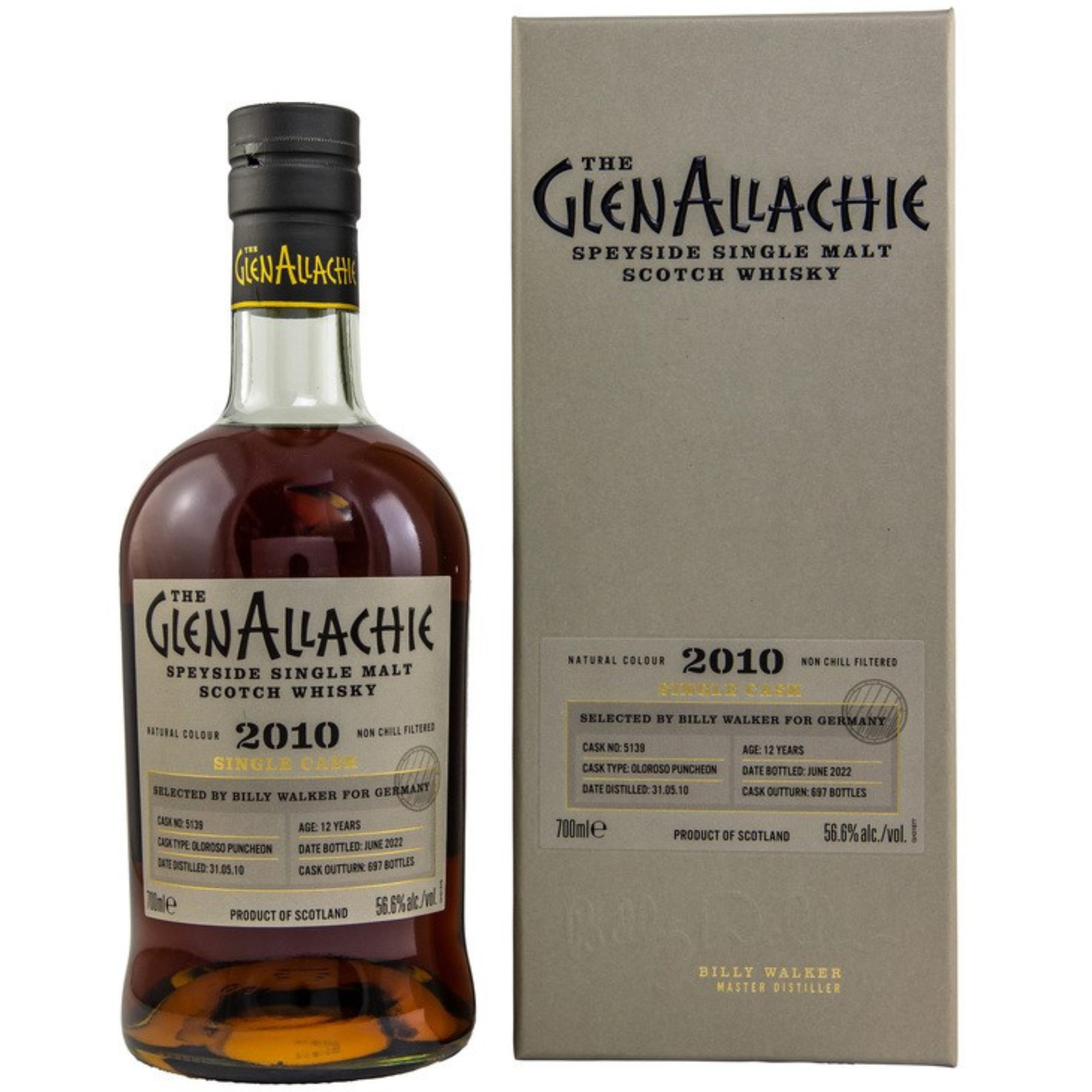 Glenallachie 12 Jahre Oloroso Puncheon Whisky 56,6% 0,7l