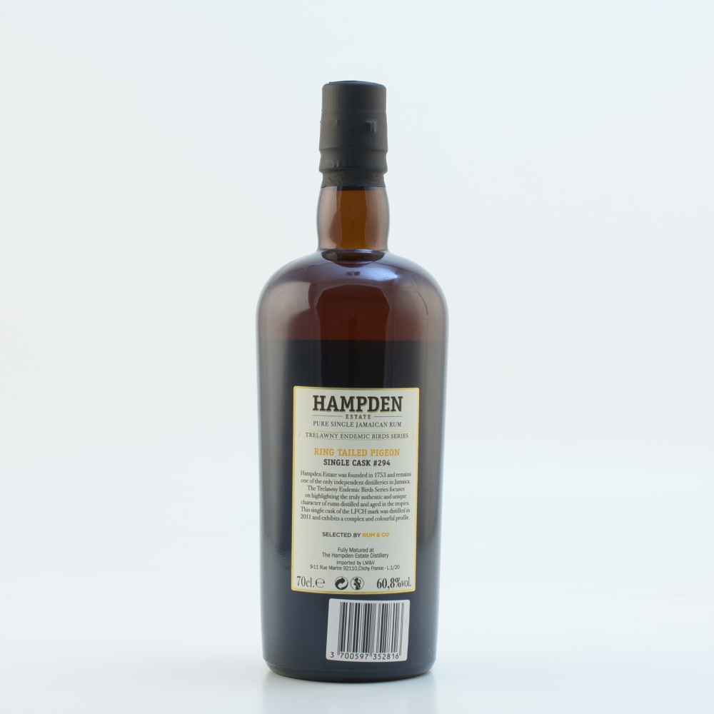 Hampden 2011 LFCH Single Cask Rum #294 - Rum & Co 60,8% 0,7l