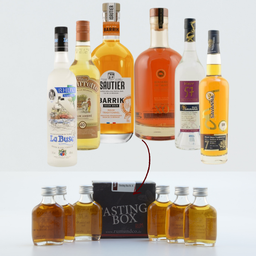 Rum Tasting Set: Weltreise-Reunion 6x0,02l
