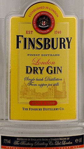 Finsbury London Dry Gin 37,5% 1,0l