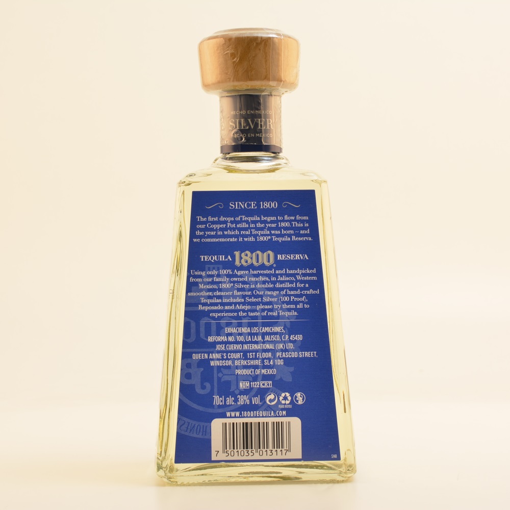 José Cuervo 1800 Tequila Blanco 38% 0,7l