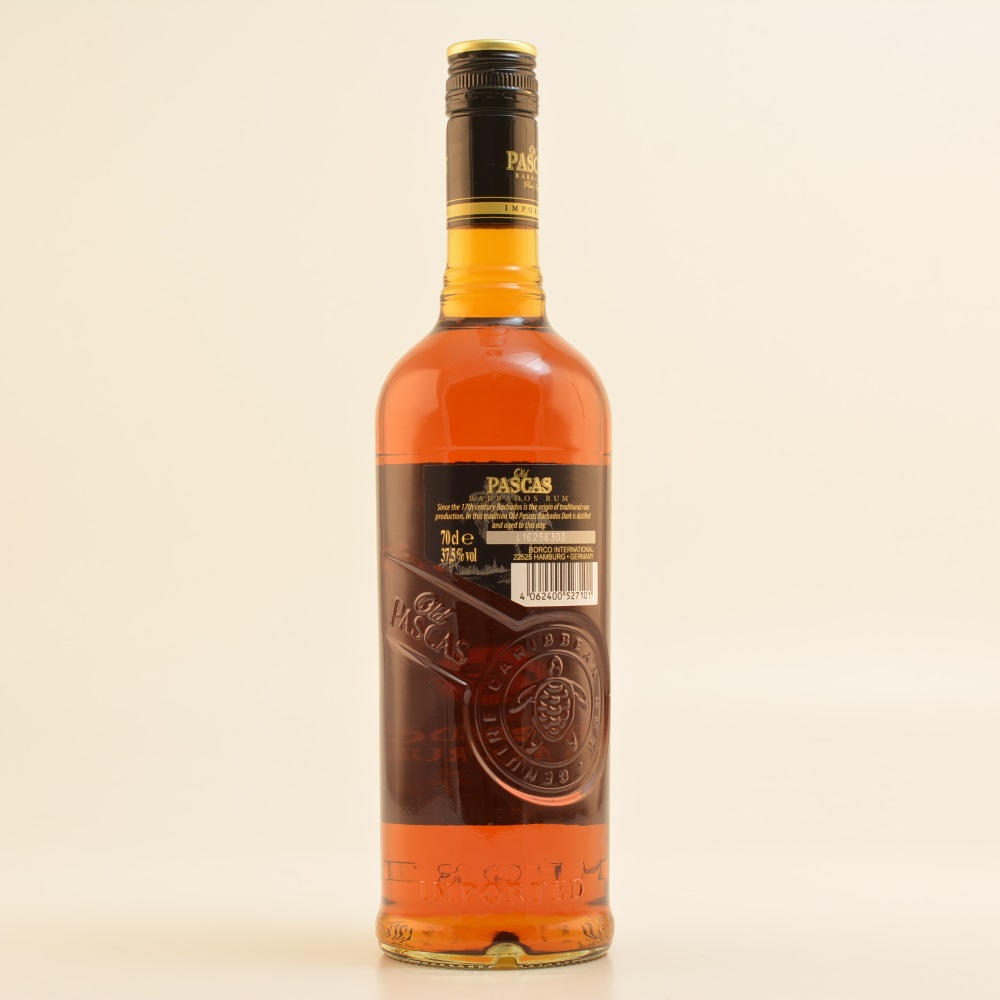 Old Pascas Ron Negro Dark Barbados Rum 37,5% 0,7l