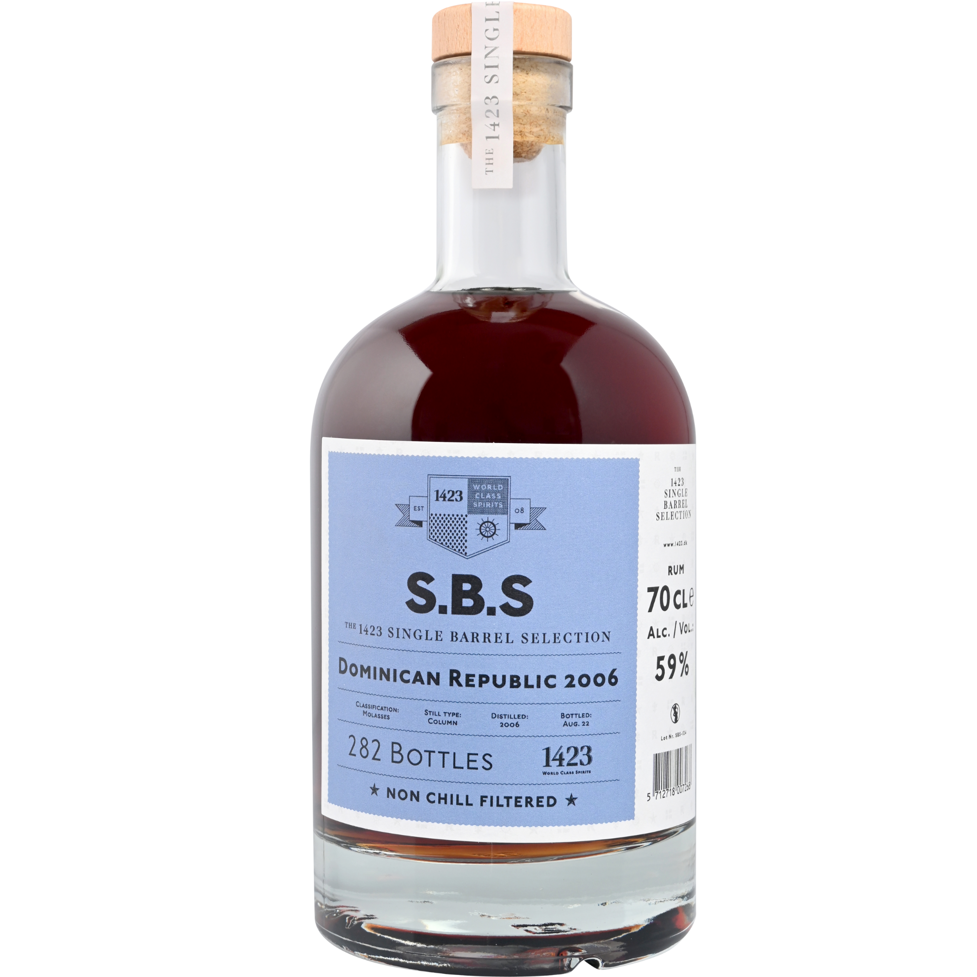 SBS Rum Dom. Rep 2006 59% 0,7l