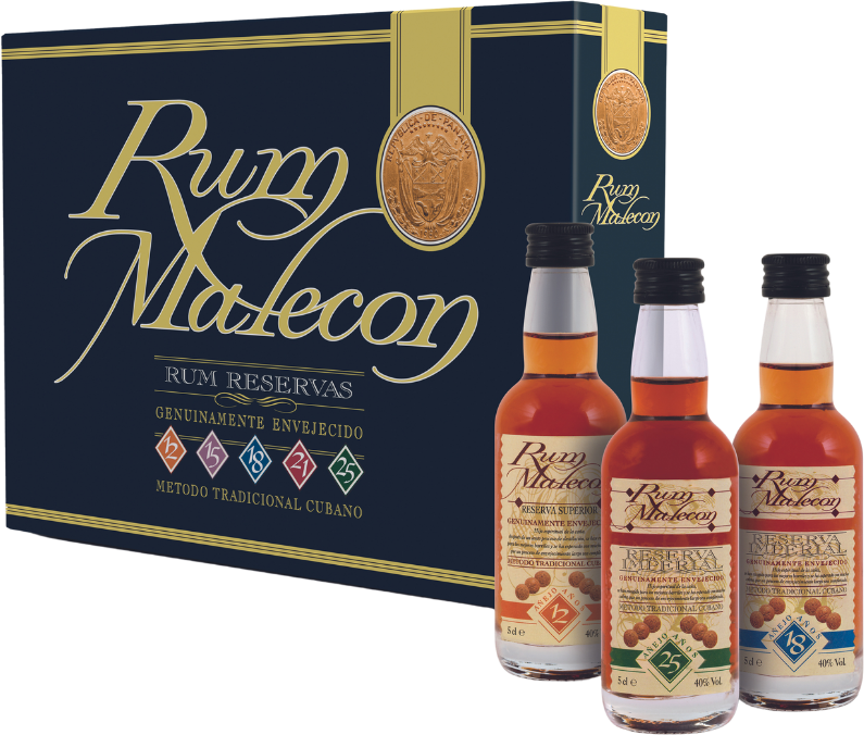 Malecon Rum Reserva Set 40% 5x0,05l
