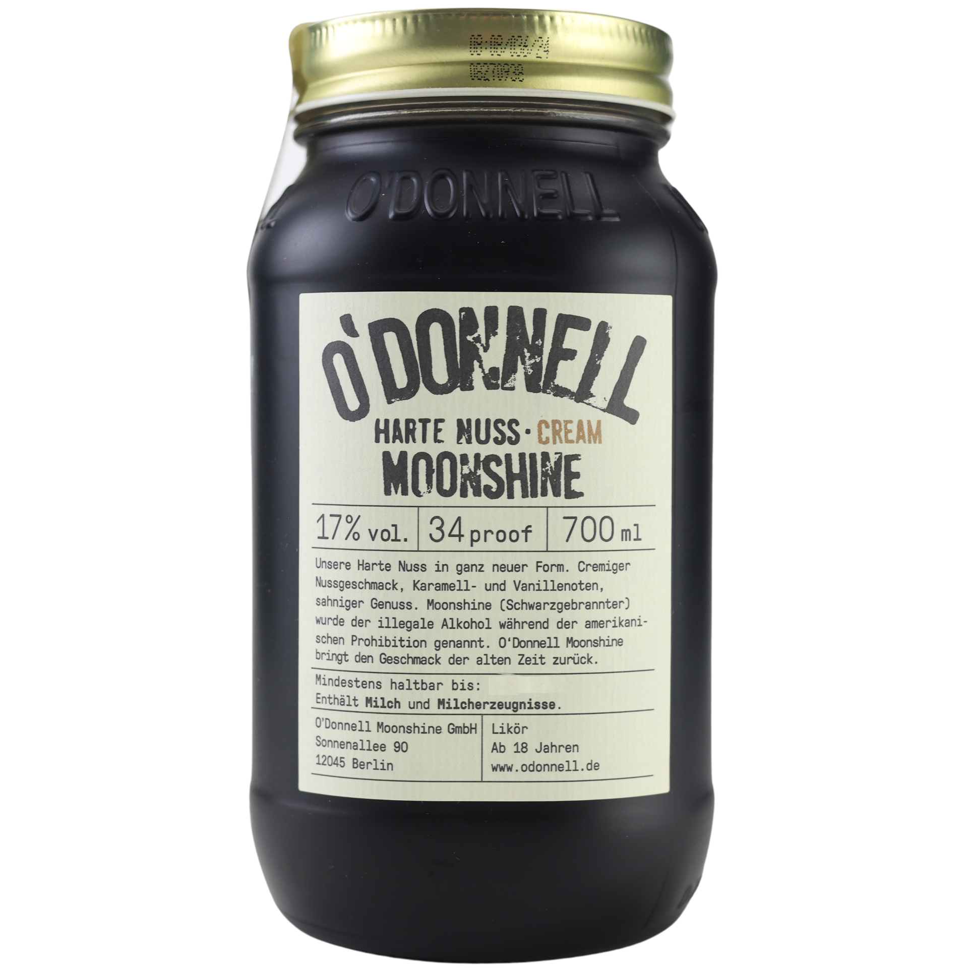 O'Donnell Original Moonshine "Harte Nuss Cream" 17% 0,7l