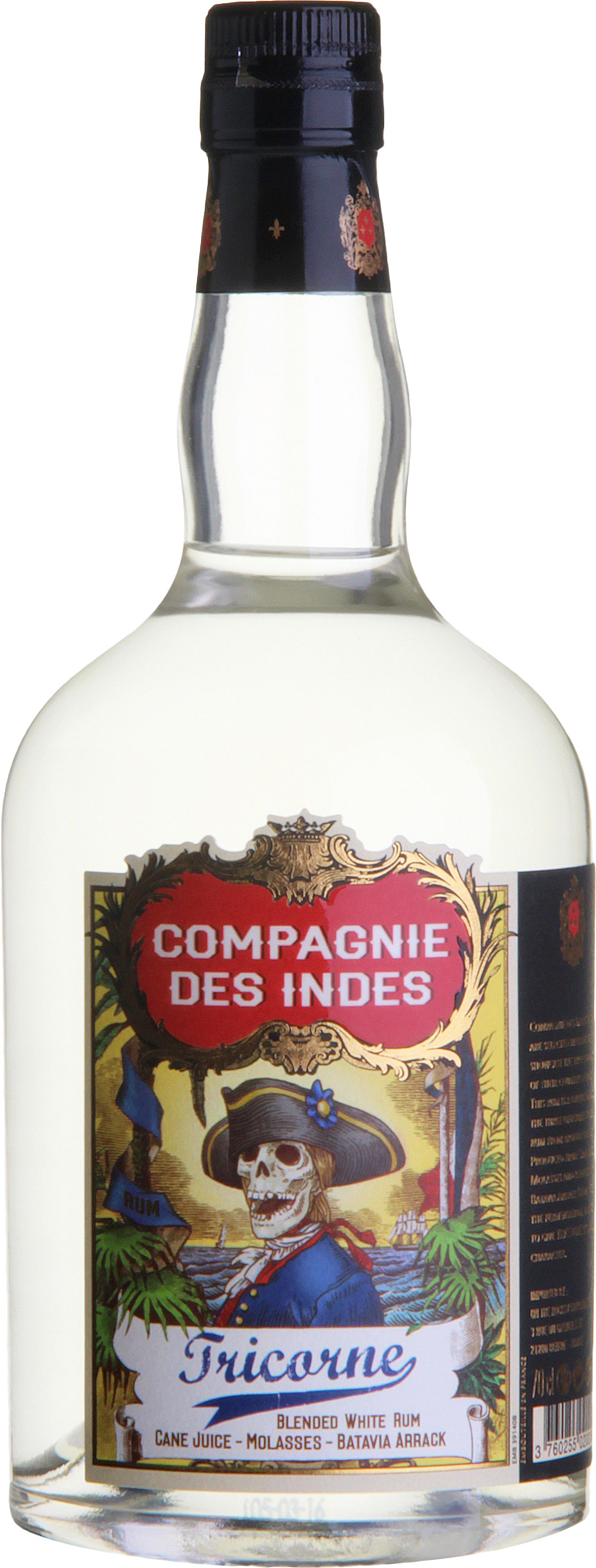 CDI Tricorne White Rum 43% 0,7l