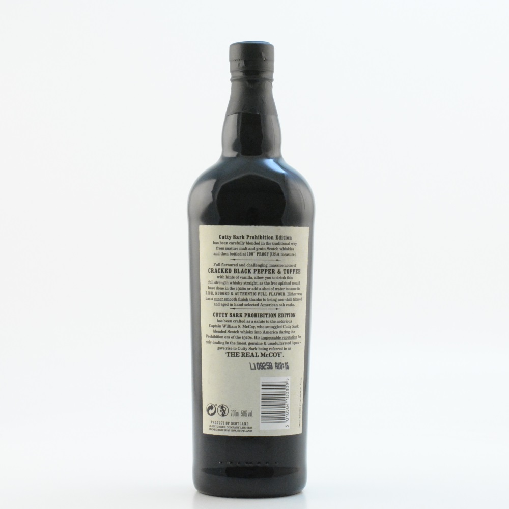 Cutty Sark Prohibition Scotch Whisky 50% 0,7l