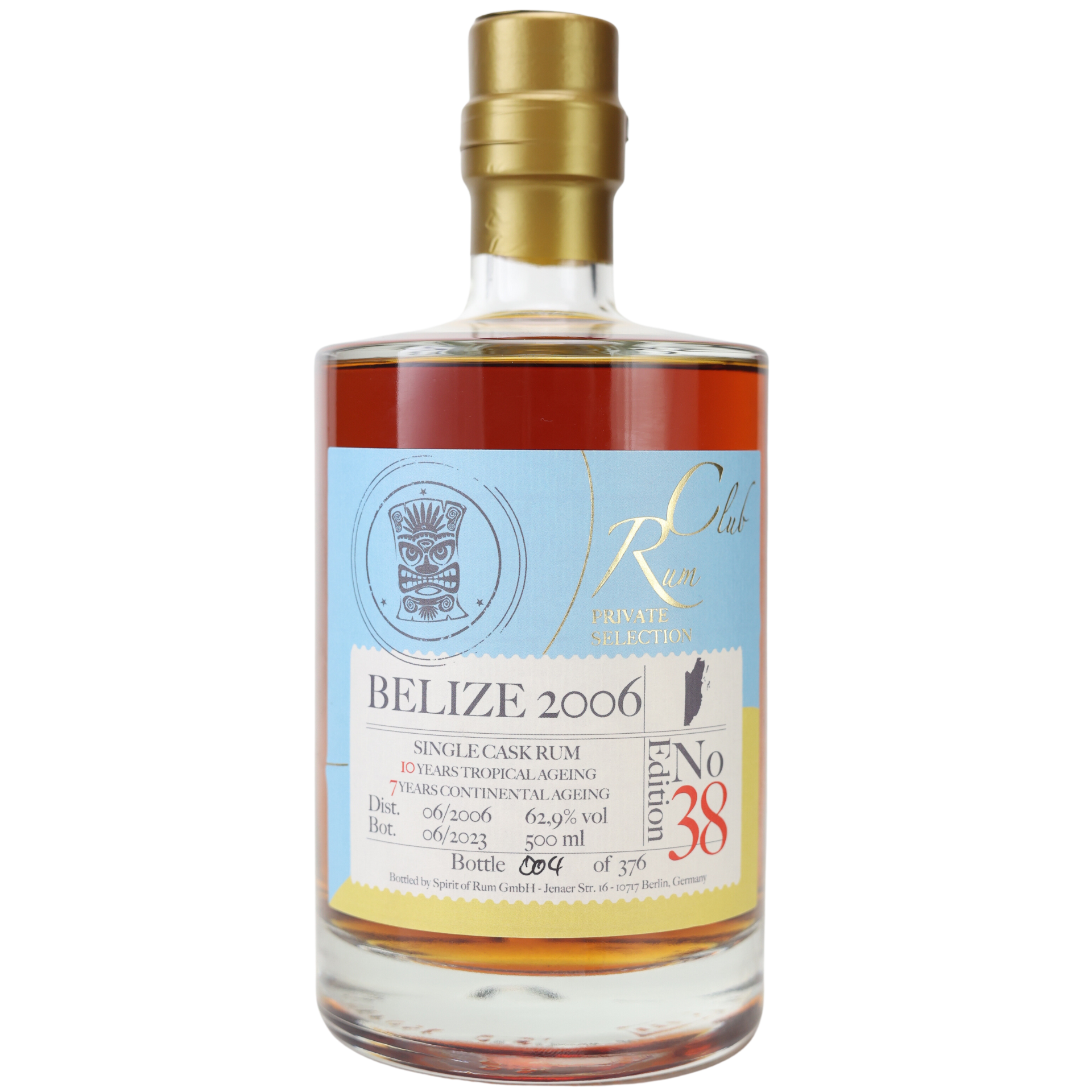 Rumclub Private Selection Ed.38 Belize 2006 Rum 62,9% 0,5l