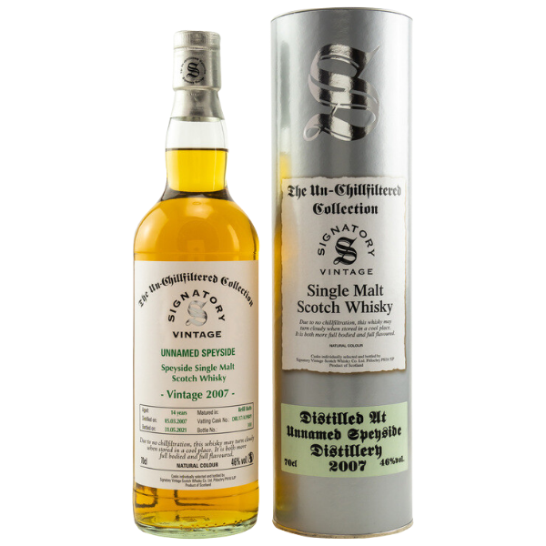 Signatory The Un-Chillfiltered Collection Unnamed Speyside 2007 Single Malt Whisky 46% 0,7l