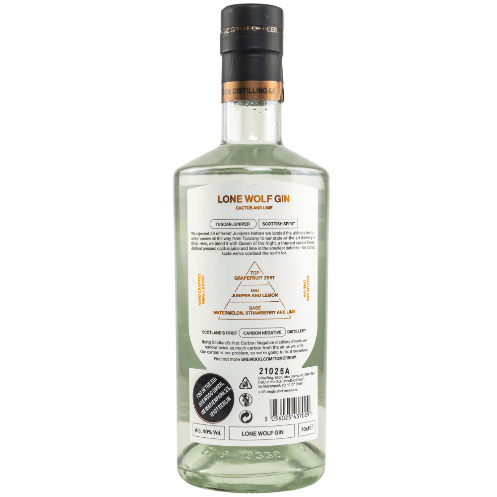LoneWolf Cactus & Lime Gin 40% 0,7l
