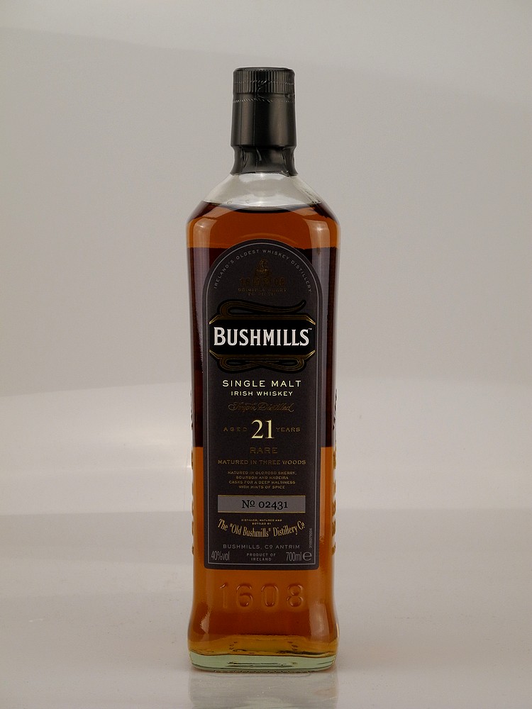 Bushmills 21 Jahre Three Wood Irish Whiskey 40% 0,7l