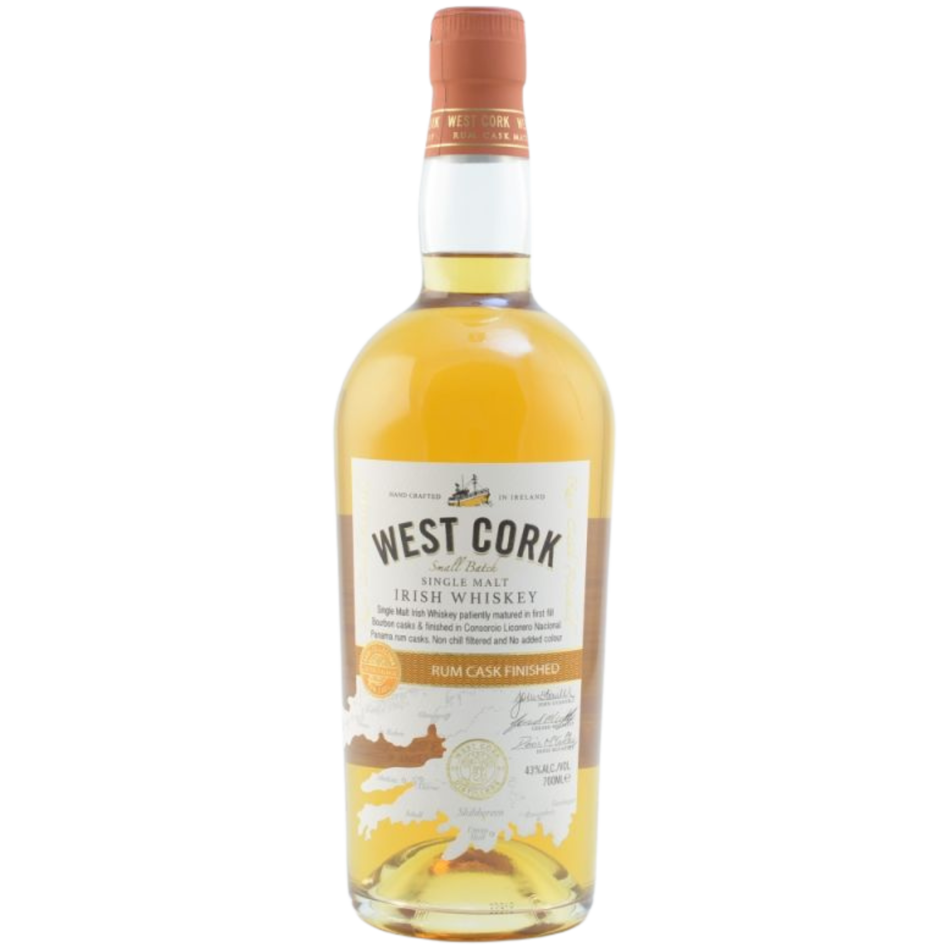 West Cork Rum Cask Single Malt Irish Whiskey 43% 0,7l