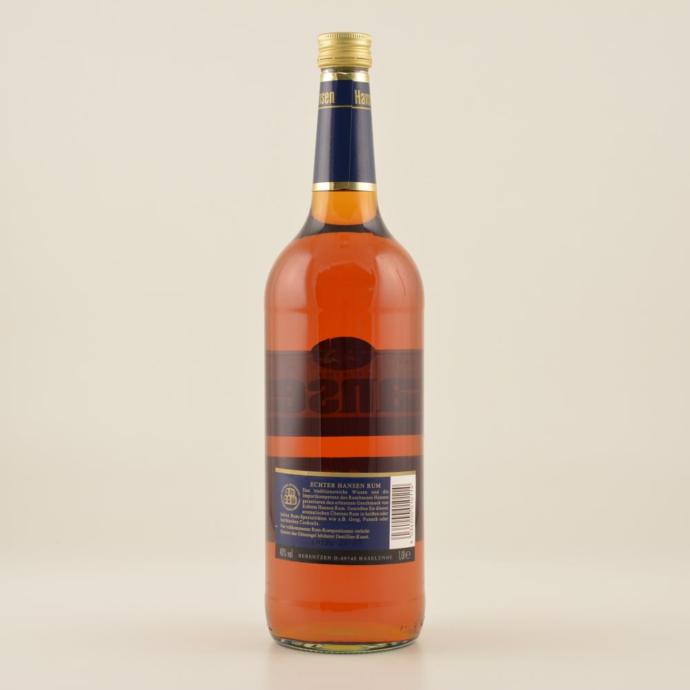 Hansen Blau Rum 40% 1,0l