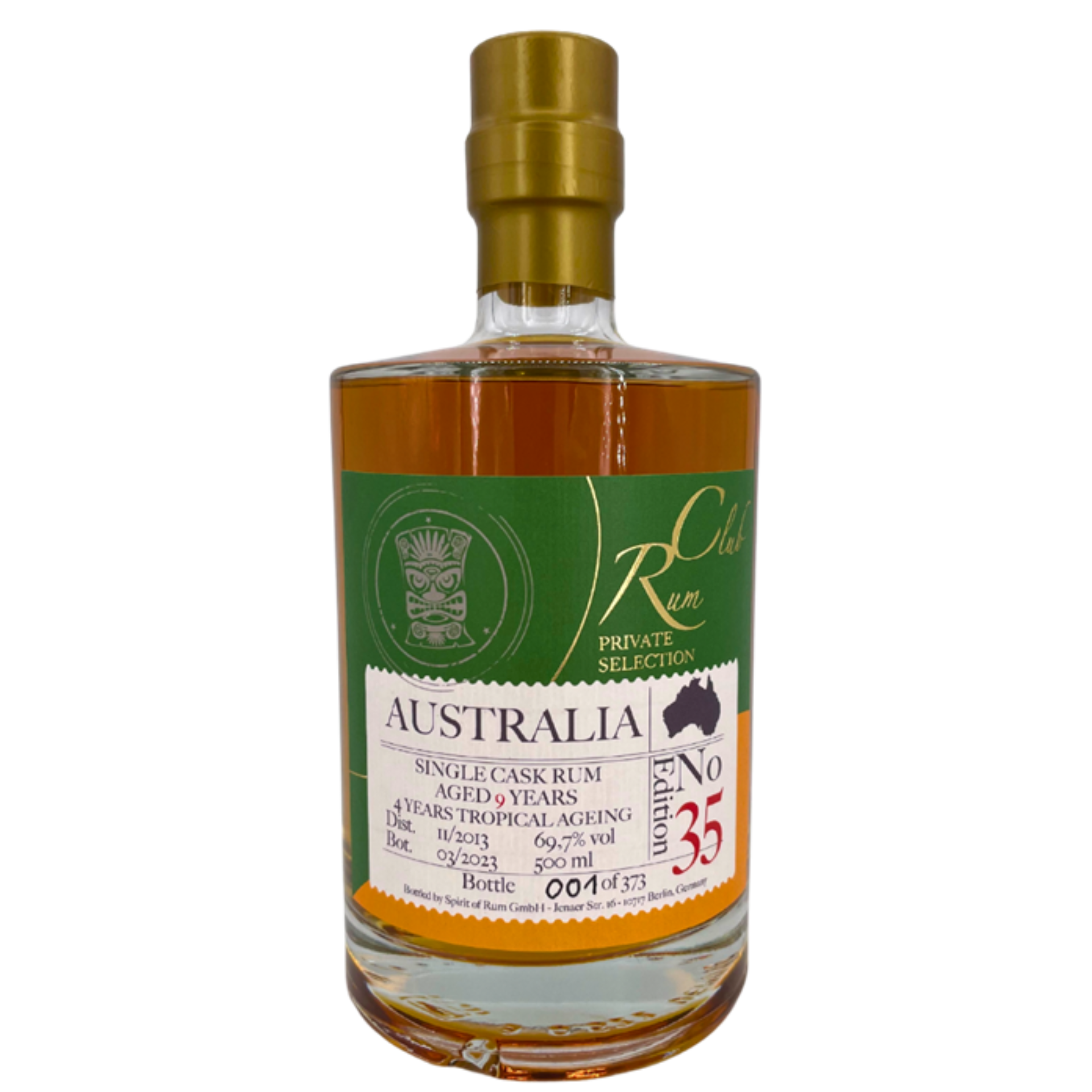 Rumclub Private Selection Ed.35 Australia 2013 Rum 69,7% 0,5l