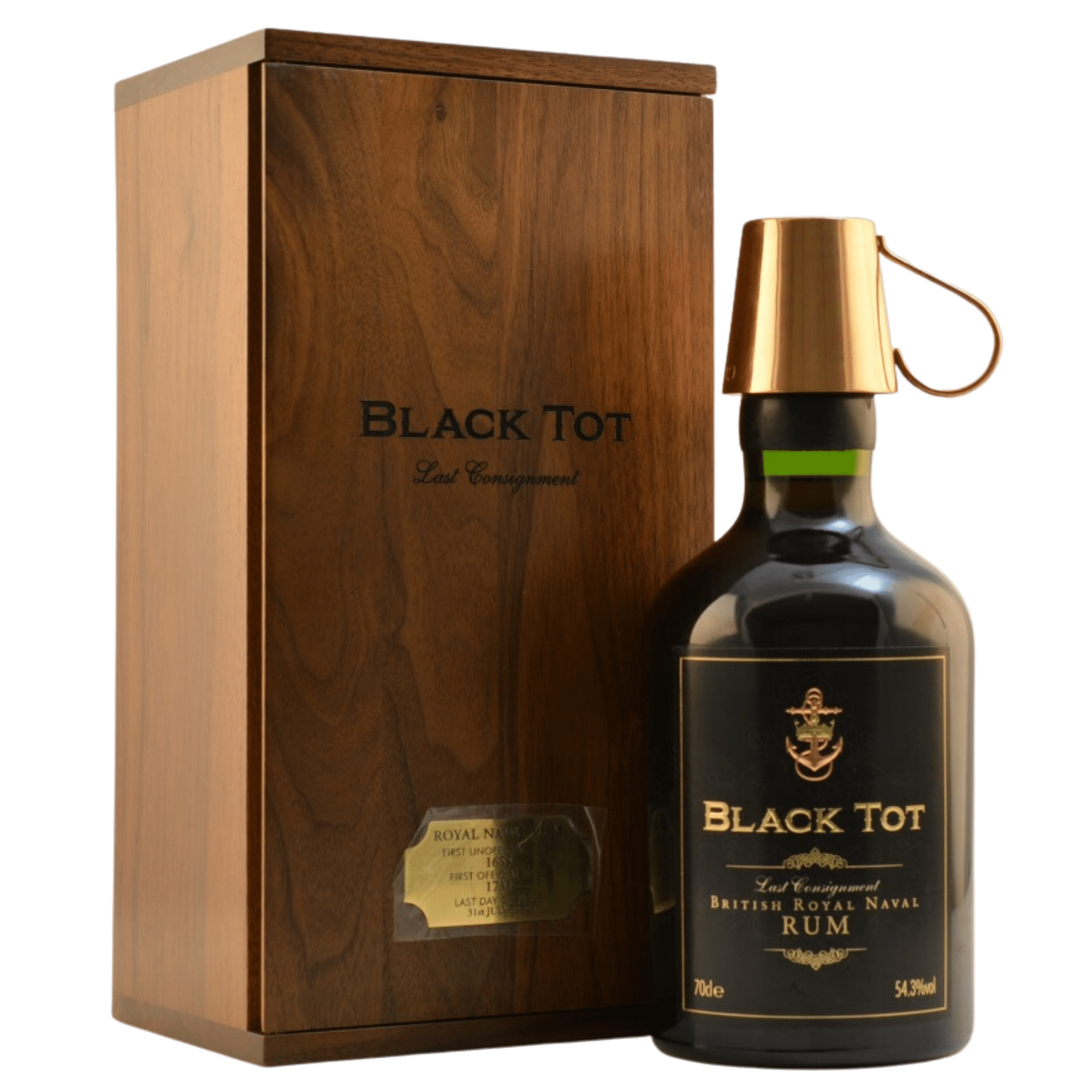Black Tot Last Consignment British Royal Naval Rum in Holzkiste 54,3% 0,7l