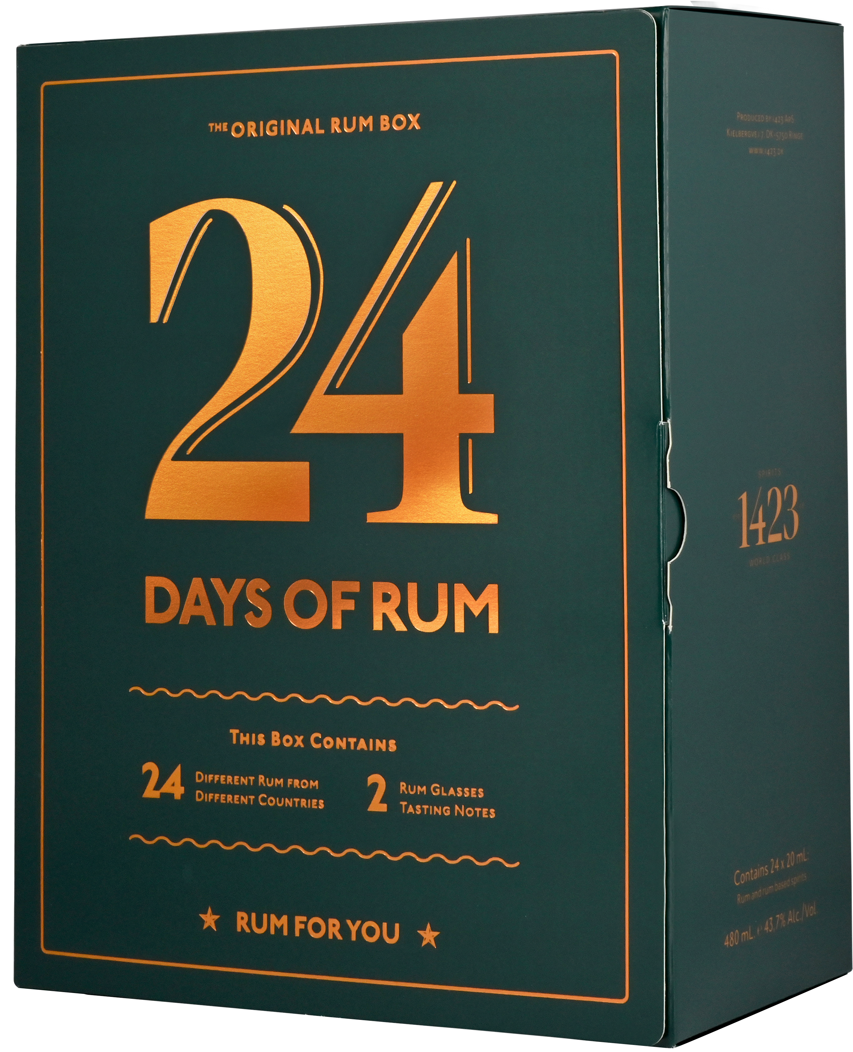 24 DAYS OF RUM 2022 - Adventskalender mit 24 Sorten Rum (inkl. 2x Tumbler)