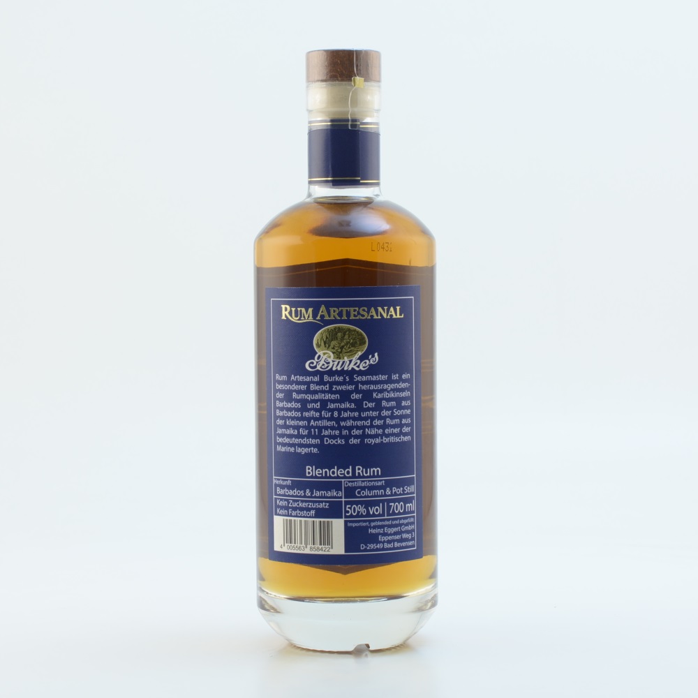 Rum Artesanal Burke's Seamaster Blended Rum 50% 0,7l