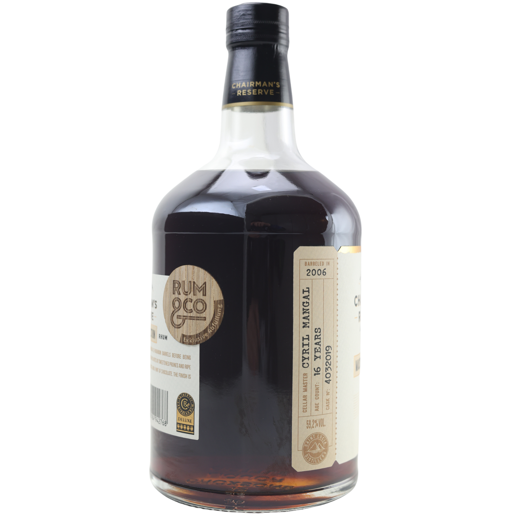 Chairmans Reserve Masters Selection Coffey Column Still 2006 Rum 59,2% 0,7l - 5. Exklusive Rum & Co Abfüllung