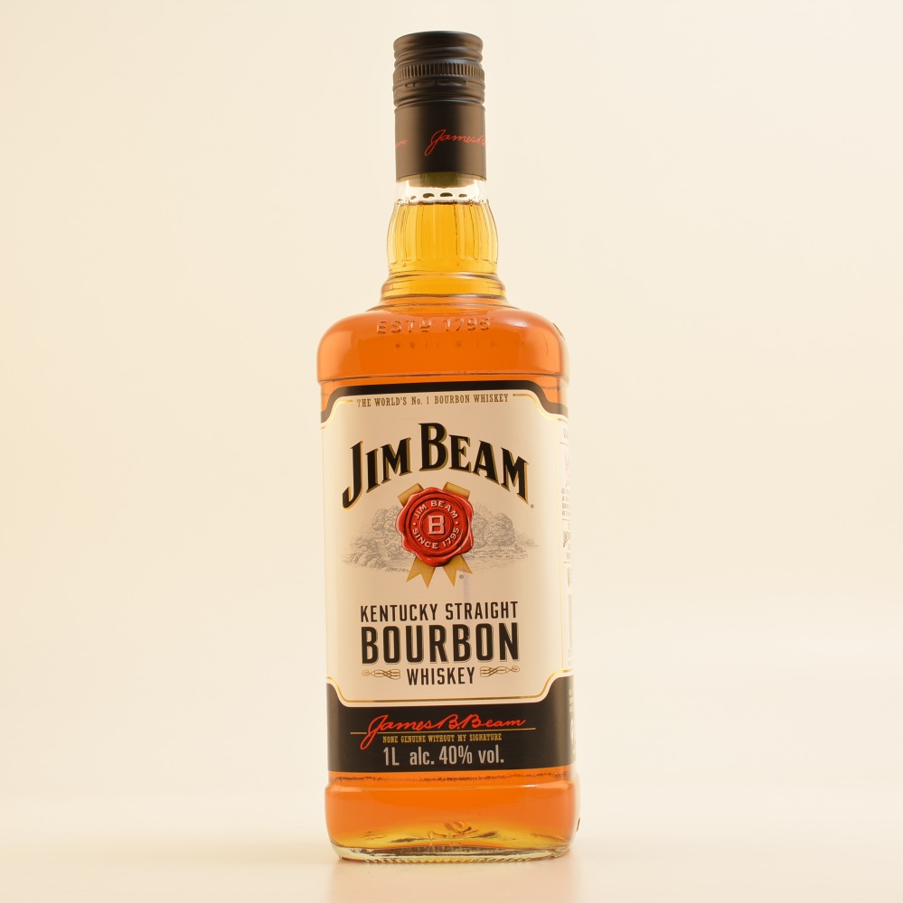Jim Beam White Label Bourbon Whiskey 40% 1,0l