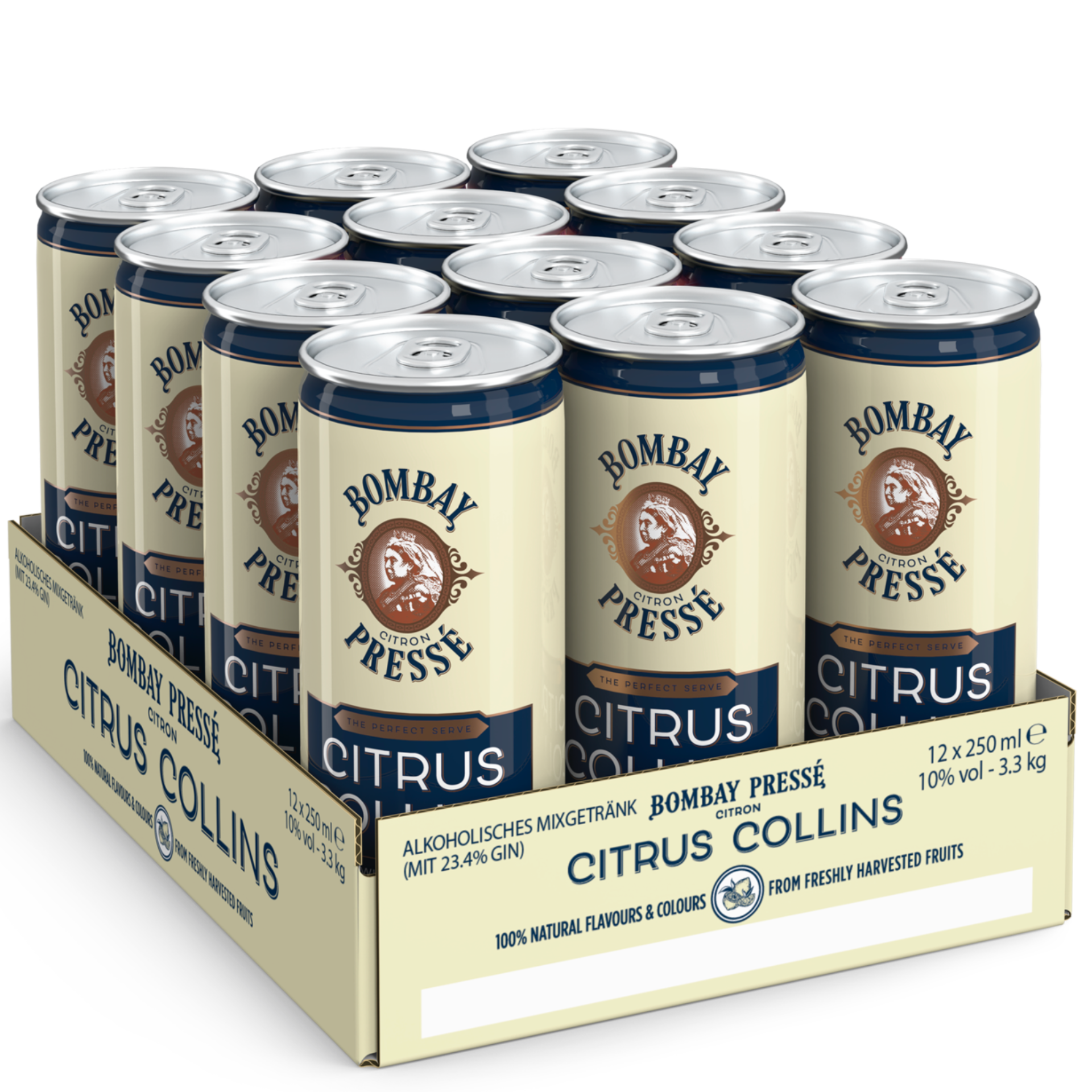 Bombay Citrus Collins 10% 12x0,25l Dose