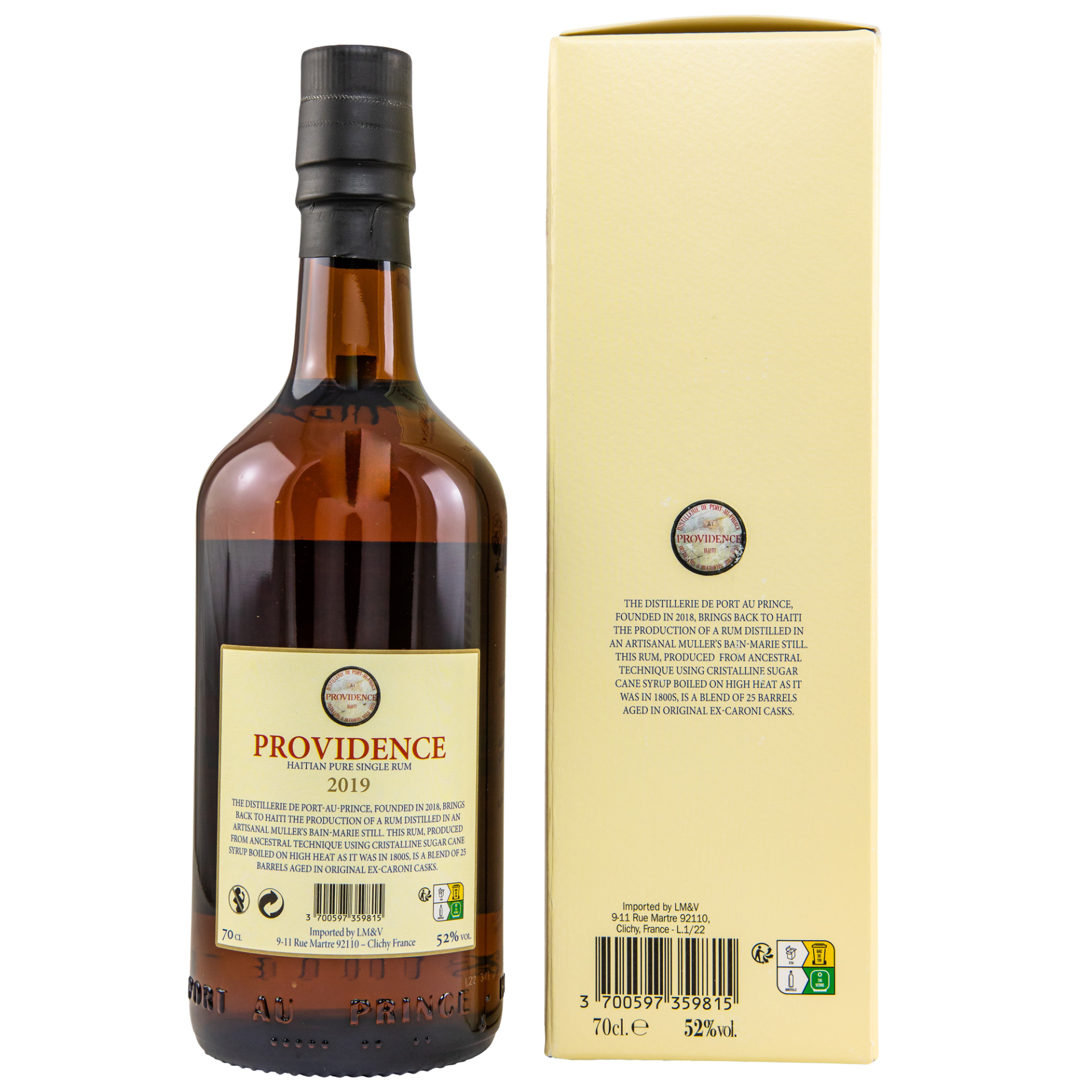 Providence 2019/2022 Single Rum 52% 0,7l