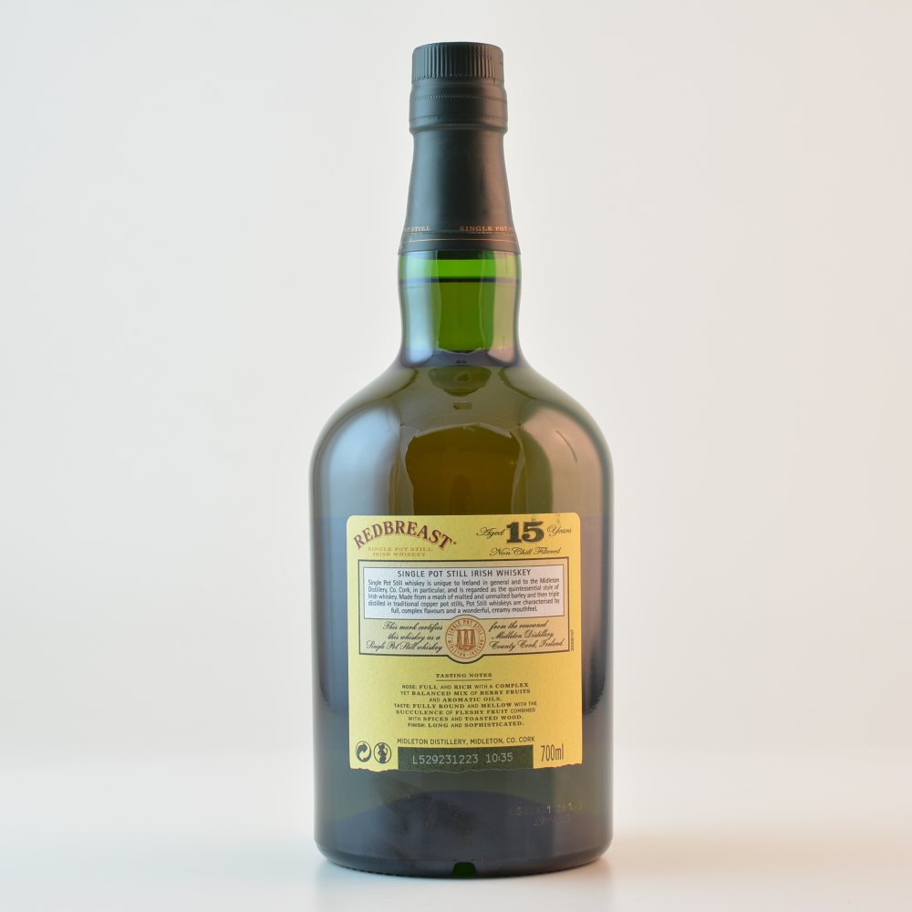 Redbreast 15 Jahre Irish Whiskey 46% 0,7l