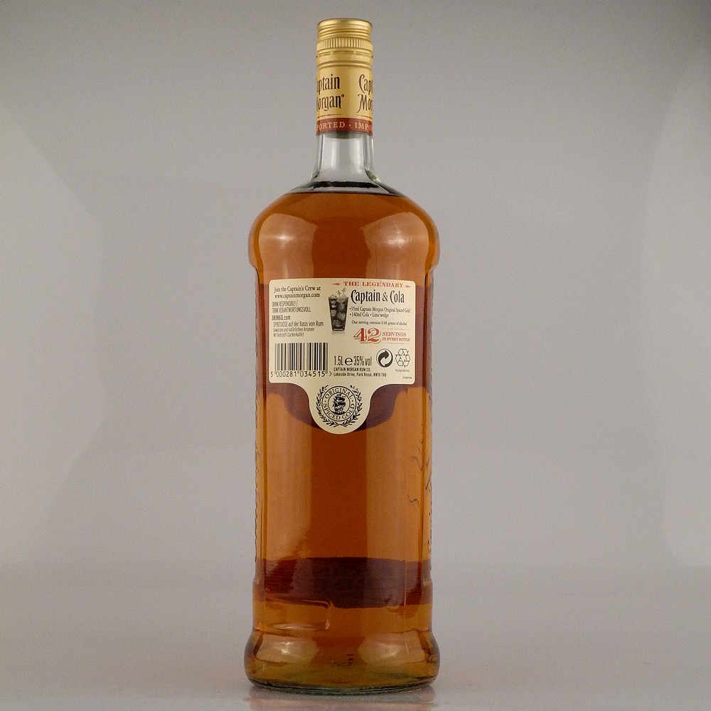 Captain Morgan Spiced Gold MAXI (Rum-Basis) 35% 1,5l