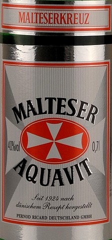 Malteserkreuz Malteser Aquavit 40% 0,7l