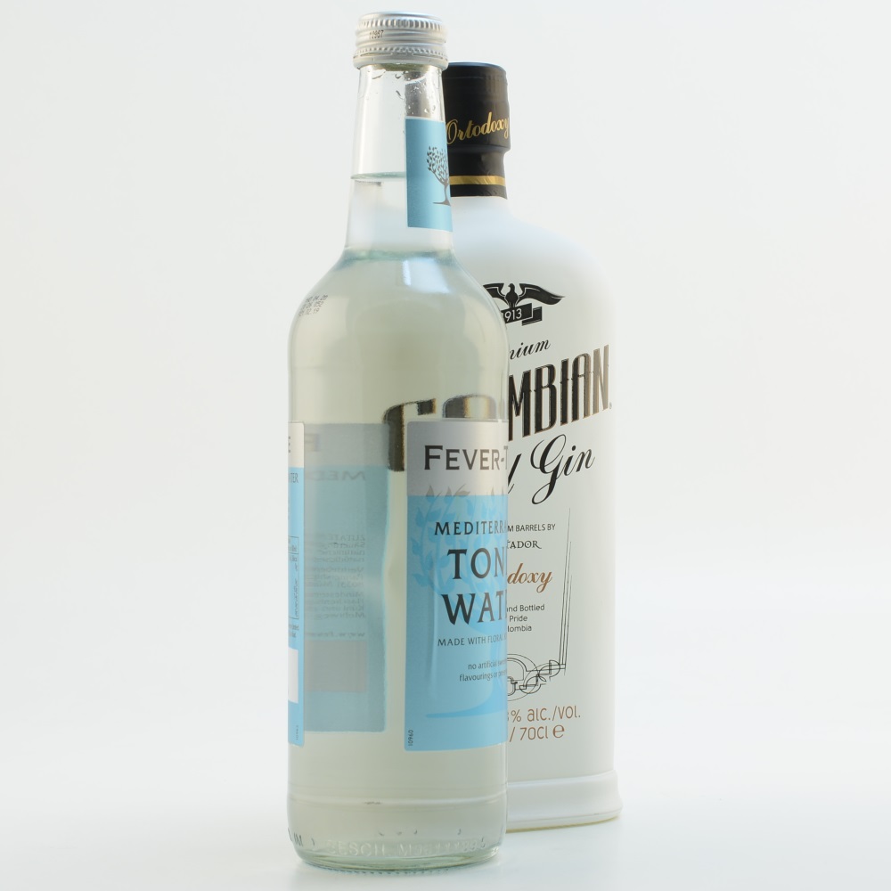 Dictador Colombian Aged White Gin (Ortodoxy) & Fever Tree Mediterranean Tonic Set