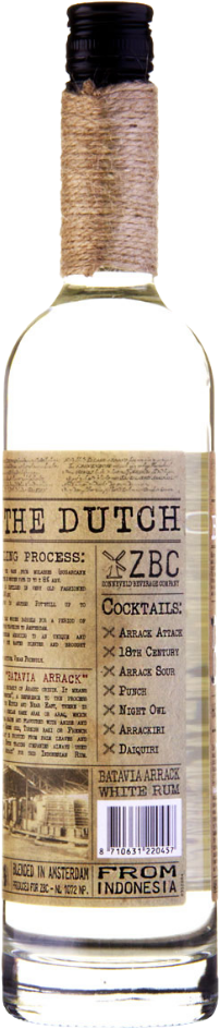By The Dutch White Batavia Arrak Rum 48% 0,7l