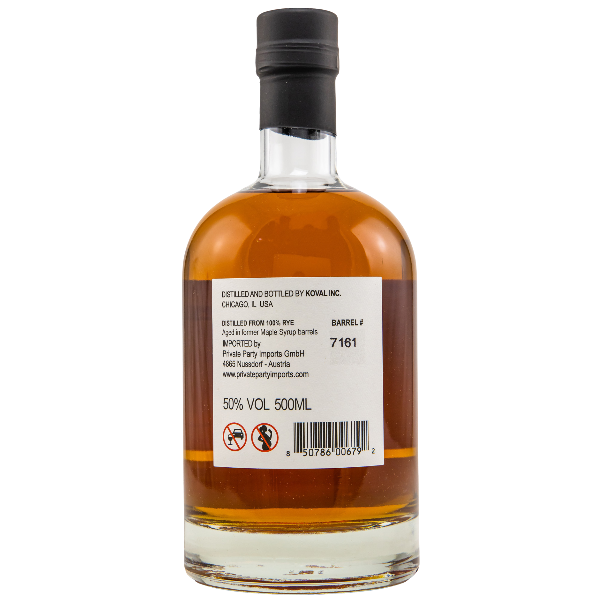 Koval Rye Maple Syrup Cask Finish Whiskey #7161 50% 0,5l