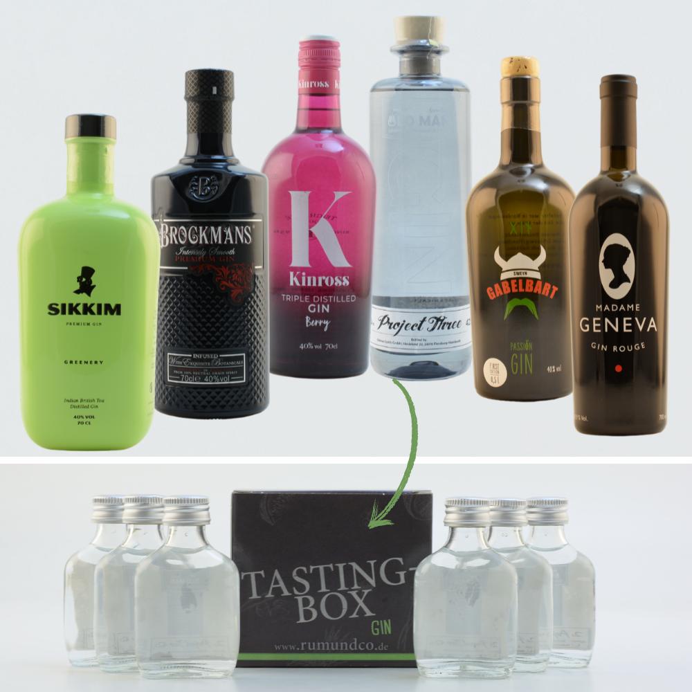 Gin Tasting Set: Einstieg Box Nr. 3 6x0,02l