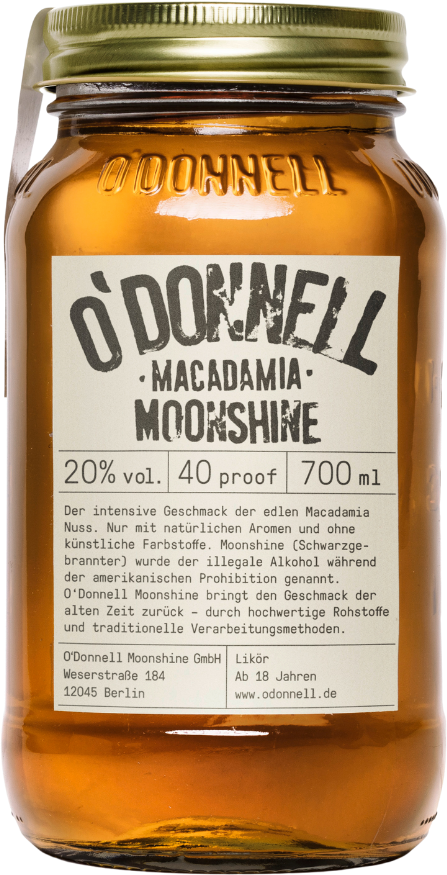O'Donnell Original Moonshine Macadamia 20% 0,7l